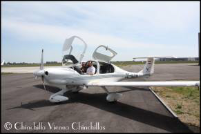 Chinchilla Vienna Chinchillas fly DA42 Twin Star